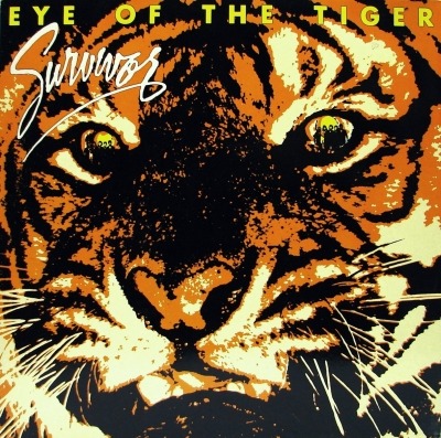 Survivor - Eye Of The Tiger (Album, 1982): oprawa graficzna przedniej okładki