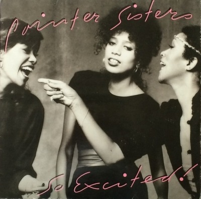 Pointer Sisters - So Excited! (Album, 1982): oprawa graficzna przedniej okładki