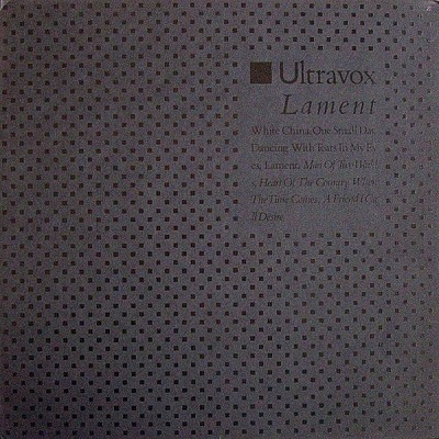 Ultravox - Lament (Album, 1984): oprawa graficzna przedniej okładki