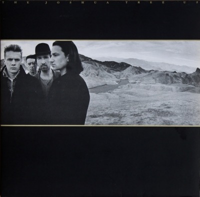U2 - The Joshua Tree (Album, 1987): oprawa graficzna przedniej okładki