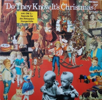 Band Aid - Do They Know It's Christmas? (Singiel, 1984): oprawa graficzna przedniej okładki