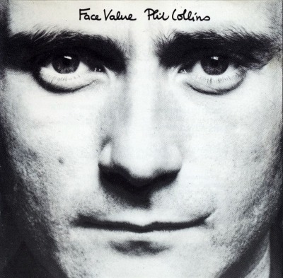 Phil Collins - Face Value (Album, 1981): oprawa graficzna przedniej okładki