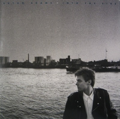 Bryan Adams - Into The Fire (Album, 1987): oprawa graficzna przedniej okładki