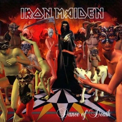 Iron Maiden - Dance of Death (Album, 2003): oprawa graficzna przedniej okładki