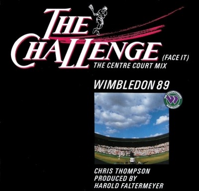 Chris Thompson - The Challenge (Face It) (Winyl, 12", Maxi-Singiel, 45 RPM, ℗ © 1989): oprawa graficzna przedniej okładki