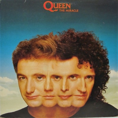Queen - The Miracle (Album, 1989): oprawa graficzna przedniej okładki