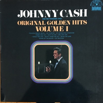 Johnny Cash And The Tennessee Two - Original Golden Hits Volume I (Kompilacja, 1969): oprawa graficzna przedniej okładki