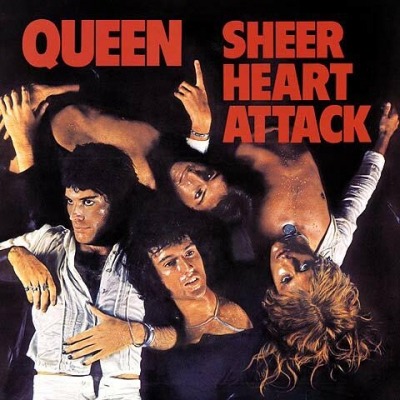Queen - Sheer Heart Attack (Album, 1974): oprawa graficzna przedniej okładki