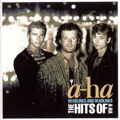a-ha - Headlines And Deadlines - The Hits Of A-Ha (Kompilacja, 1991): oprawa graficzna przedniej okładki