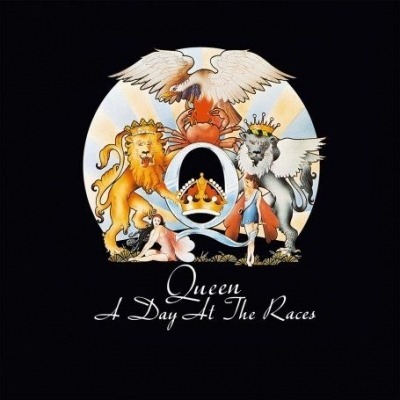Queen - A Day at the Races (Album, 1976): oprawa graficzna przedniej okładki