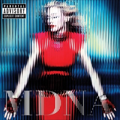 Madonna - MDNA (Album, 2012): oprawa graficzna przedniej okładki