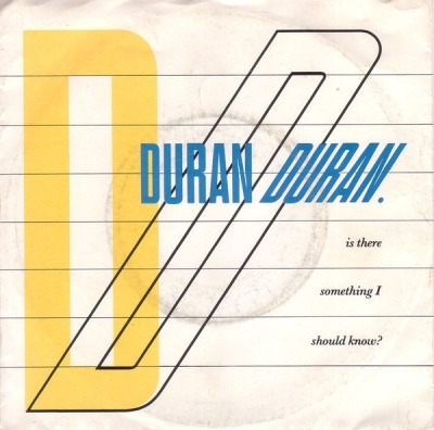 Duran Duran - Is There Something I Should Know? (Singiel, 1983): oprawa graficzna przedniej okładki