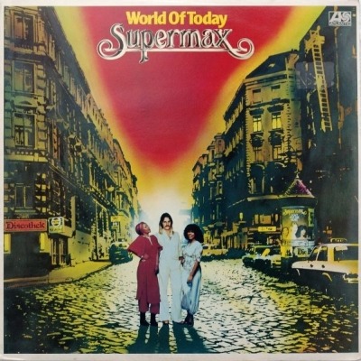 Supermax - World Of Today (Album, 1977): oprawa graficzna przedniej okładki