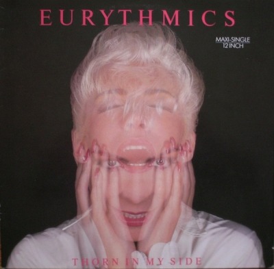 Eurythmics - Thorn In My Side (Singiel, 1986): oprawa graficzna przedniej okładki