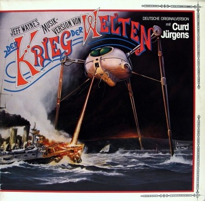 Jeff Wayne - Jeff Wayne's Musik Version Von Der Krieg Der Welten (Album, 1978): oprawa graficzna przedniej okładki