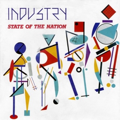 Industry - State Of The Nation (Singiel, Winyl, 7", ℗ © 1983): oprawa graficzna przedniej okładki