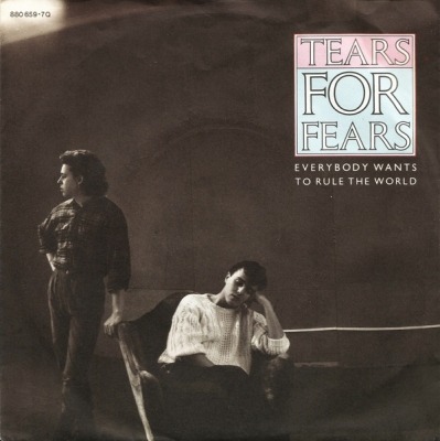 Tears For Fears - Everybody Wants To Rule The World (Singiel, 1985): oprawa graficzna przedniej okładki