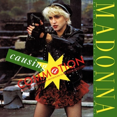 Madonna - Causing a Commotion (Singiel, 1987): oprawa graficzna przedniej okładki