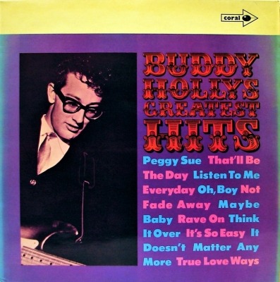 Buddy Holly - Buddy Holly's Greatest Hits (Kompilacja, 1961): oprawa graficzna przedniej okładki