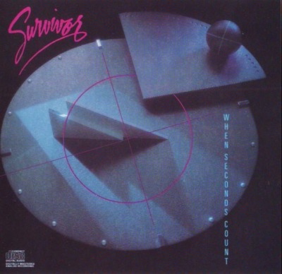 Survivor - When Seconds Count (Album, 1986): oprawa graficzna przedniej okładki