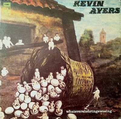 Kevin Ayers - Whatevershebringswesing (Winyl, LP, Album, Reedycja, Repress, Gatefold , ℗ 1972): oprawa graficzna przedniej okładki