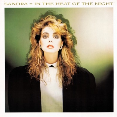 Sandra - In The Heat Of The Night (Singiel, 1985): oprawa graficzna przedniej okładki