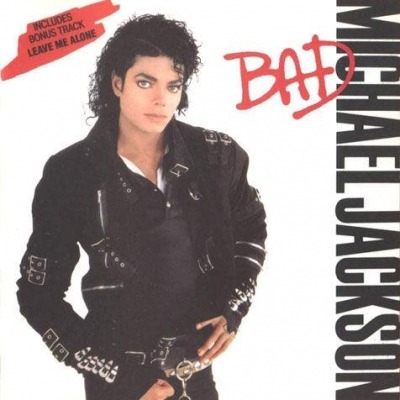Michael Jackson - Bad (Album, 1987): oprawa graficzna przedniej okładki