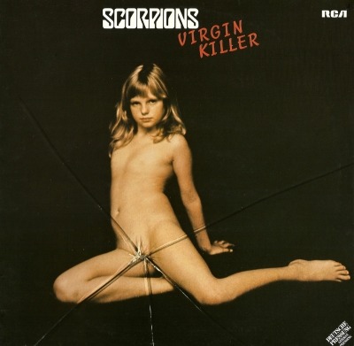 Scorpions - Virgin Killer (Album, 1976): oprawa graficzna przedniej okładki