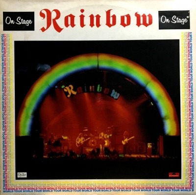 Rainbow - On Stage (Album, 1977): oprawa graficzna przedniej okładki
