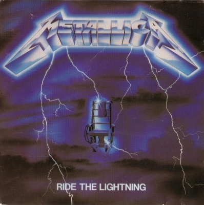 Metallica - Ride the Lightning (Album, 1984): oprawa graficzna przedniej okładki