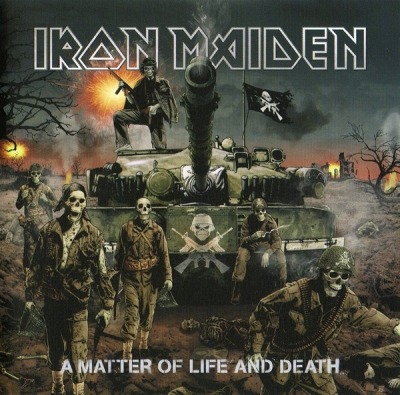 Iron Maiden - A Matter Of Life And Death (Album, 2006): oprawa graficzna przedniej okładki