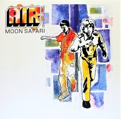 AIR French Band - Moon Safari (Album, 1998): oprawa graficzna przedniej okładki