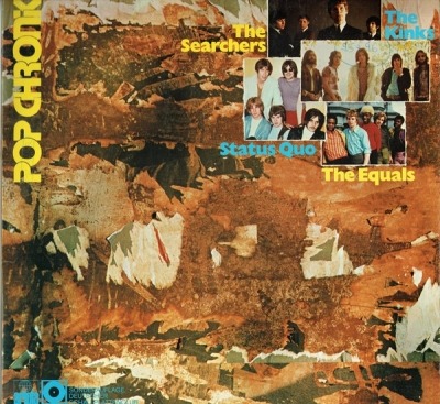 The Equals, The Kinks, The Searchers, Status Quo - Pop Chronik (2 x Winyl, LP, Kompilacja, Stereo, Gatefold , ℗ © 1976): oprawa graficzna przedniej okładki