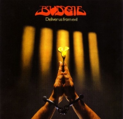 Budgie - Deliver Us from Evil (Album, 1982): oprawa graficzna przedniej okładki