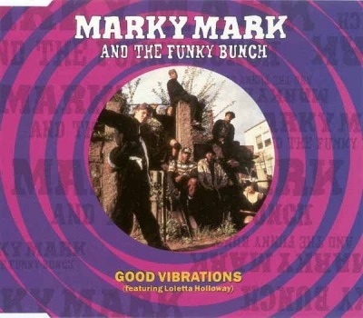 Marky Mark And The Funky Bunch Featuring Loletta Holloway - Good Vibrations (Singiel, 1991): oprawa graficzna przedniej okładki