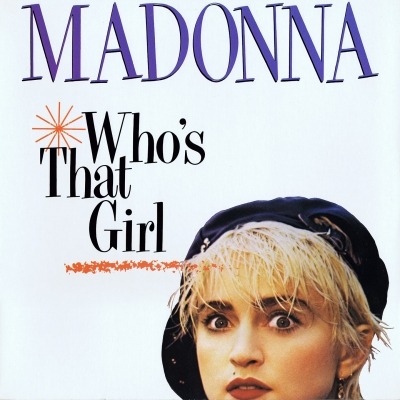 Madonna - Who's That Girl (Singiel, 1987): oprawa graficzna przedniej okładki