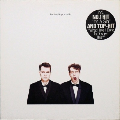 Pet Shop Boys - Actually (Album, 1987): oprawa graficzna przedniej okładki