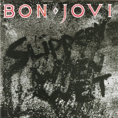 Bon Jovi - Slippery When Wet (Album, 1986): oprawa graficzna przedniej okładki