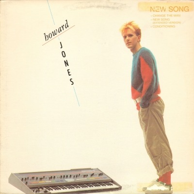 Howard Jones - New Song (Singiel, 1983): oprawa graficzna przedniej okładki