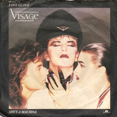 Visage - Love Glove (Singiel, 1984): oprawa graficzna przedniej okładki