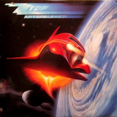 ZZ Top - Afterburner (Album, 1985): oprawa graficzna przedniej okładki