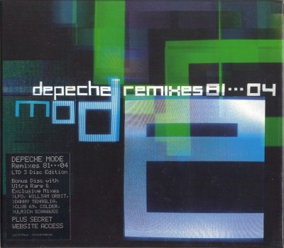Depeche Mode - Remixes 81···04 (Kompilacja, 2004): oprawa graficzna przedniej okładki