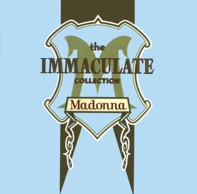 Madonna - The Immaculate Collection (Kompilacja, 1990): oprawa graficzna przedniej okładki