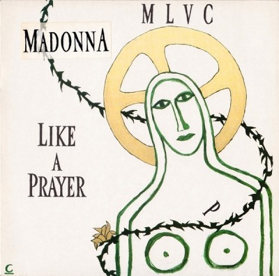 Madonna - Like A Prayer (Singiel, 1989): oprawa graficzna przedniej okładki