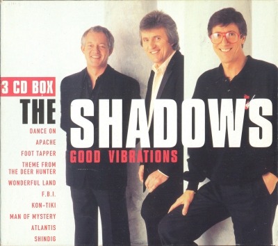 Good Vibrations - The Shadows (3 x CD, Kompilacja, ℗ 1996 © 1998 Holandia, Disky #HR 853282, BX 853292, BX 853302, BX 853312) - przód główny