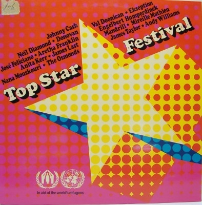 Top Star Festival - Różni wykonawcy (Winyl, LP, Kompilacja, ℗ © 1971 Norwegia, United Nations (UN) #6830 100) - przód główny