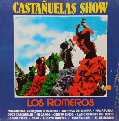 Castañuelas Show - Los Romeros (Album, Winyl, LP, Reedycja, ℗ 1970 © 1987 Hiszpania, Perfil #33.039) - przód główny