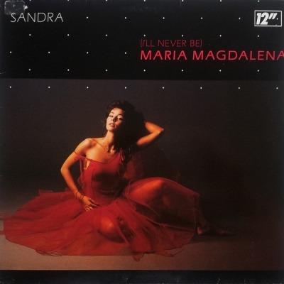 Sandra - (I'll Never Be) Maria Magdalena (Singiel, 1985): oprawa graficzna przedniej okładki