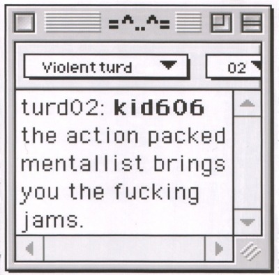 The Action Packed Mentallist Brings You The Fucking Jams - Kid606 (CD, Album, ℗ © 2002 Nowa Zelandia, Violent Turd #turd02) - przód główny