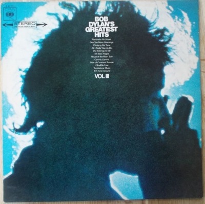 Bob Dylan's Greatest Hits Vol III - Bob Dylan (Winyl, LP, Kompilacja, Stereo, ℗ 1967 © 1976 Europa, CBS #S 63111, CBS 63111) - przód główny